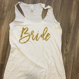 Bride tank top Medium